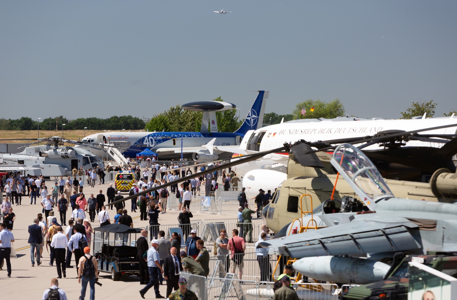 Besucherströme im Static Display der ILA Berlin 2024