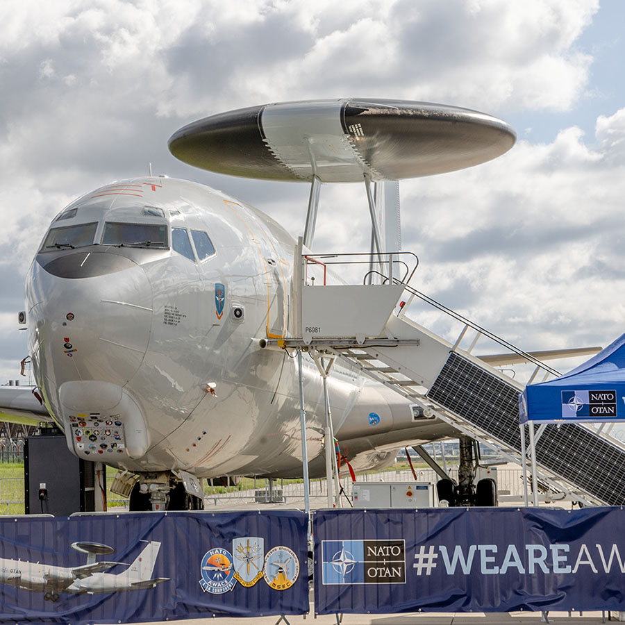 NATO AWACS auf dem Static Display der ILA Berlin