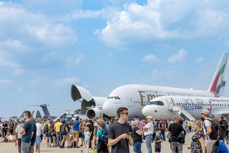 A380 and A321 on the Static Display